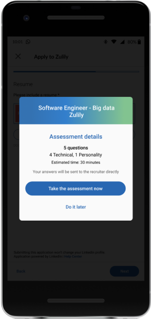 Details before Assessment